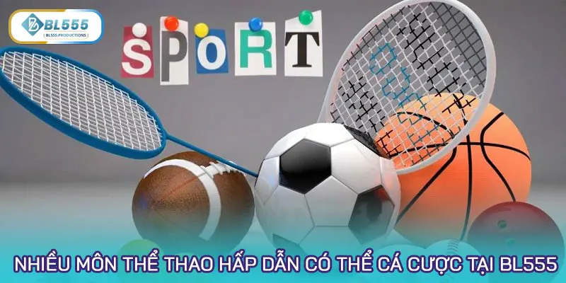 Rất nhiều môn thể thao hấp dẫn có thể cá cược tại BL555